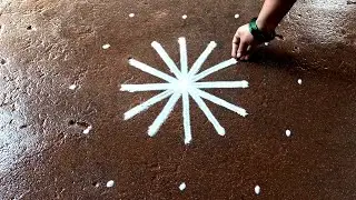Maasi masam simple padi kolam|5*3 Friday special kolam designs|pandaga design muggulu|super rangoli