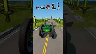 Small And Big Zombie Italian Brainrot Characters Vs Broken Bridge! BeamNG.Drive #italianbrainrot