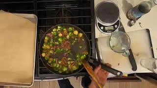 Chinese: Roasted Brussels Sprouts and Quorn Stir Fry