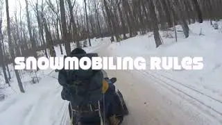 Snowmobile Trails and Drifting - Wisconsin - Polaris Fusion 600 H.O.