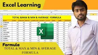 EXAL VIDEO 20 12 2025Excel SUM, MAX, MIN & AVERAGE Formula Explained Step by Step #excelinhindi