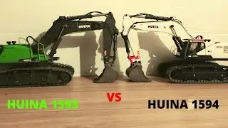 RC Huina 1594 vs 1593| Jaka jest r&oacute;żnica między tymi modelami| kt&oacute;rą wybrać| Excavator RC| RC Bagger