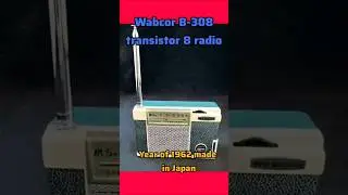 antique model Wabcor BR308AW old receiver 8 transistor clear sound radio#shortsviral