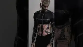 Machine Gun Kelly blacked out his tattoos because Megan Fox hated the exs names on his body #shorts