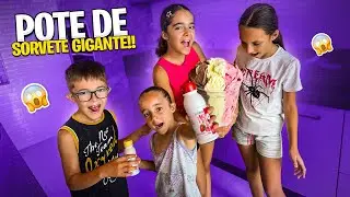 COMPREI O MAIOR POTE DE SORVETE DA SORVETERIA 🍨😱