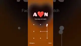 N love A pattern lock ❣️ || A❤N Phone lock || Love status #status