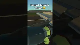 Normal Vs Target Reverse Thrust 👌#shorts #infiniteflight