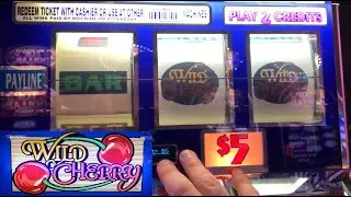 CLASSIC OLD SCHOOL HIGH LIMIT CASINO SLOTS: WILD CHERRY SLOT PLAY! 25 MINUTES OF WILD CHERRY!