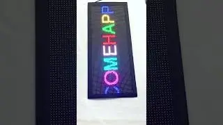 P48128 Huge Bright Scrolling LED Sign App Programmable Flexible LED Display Panel Digital Display