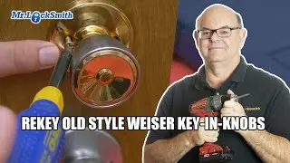 Переключение старых замочных ручек Weiser Key-in Knobs | Видео слесаря-сантехника