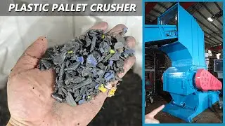 Yes, Crushing large plastic pallets (1.1m &times; 1.3m) with ease!
