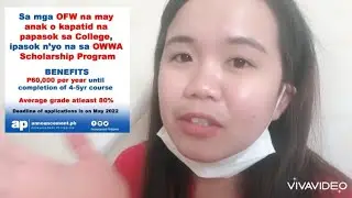 OWWA Scholarship Program for OFW active OWWA member