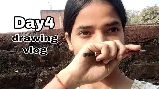 Day4/30 drawing vlog | freehand sketching for beginners|artist anjali |#vlog #yt #drawing #art 