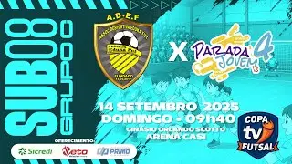 SUB08 - Grupo C - ADEF Iper&oacute; x PJ4 Itapetininga &ndash; Copa TVitap&ecirc; 2025 &ndash; 09:40