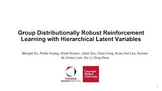 Group Distributionally Robust Reinforcement Learning