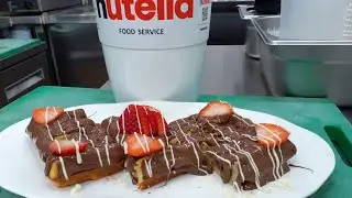 EASIEST RECIPE OF HOW TO MAKE WAFFLE NUTELLA/WAFFLE NUTELLA