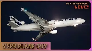 🔴🎥✈️ POSSIBLE MD-11F AND RAAF C17 MOVEMENTS! PERTH PLANE SPOTTING LIVE @ T1 W/ YPG