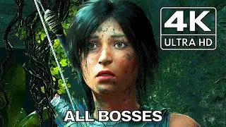 Shadow of the Tomb Raider - All Bosses [Hard] + Endings (With Cutscene) 4K 60FPS UHD