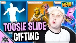 *NEW* DRAKE TOOSIE SLIDE EMOTE ICON SERIES GIFTING IN FORTNITE BATTLE ROYALE