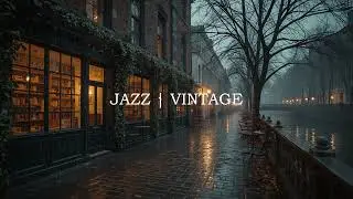 Rainy Night Jazz 🌙 Vintage Piano & Soft Rain Sounds for the Soul