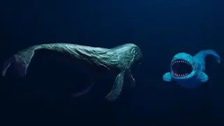 Colossal whale vs mega bloop | sea monsters animation