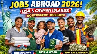 Высокооплачиваемая работа за границей в 2026 году | США и Каймановы острова | Опыт не требуется