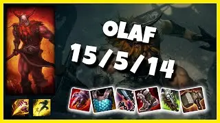 Olaf vs Kindred NA Challenger JUNGLE (15/5/14) - v10.25