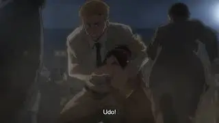 Eren Kills Marley Generals & Udo's Death (Eng Sub) - AOT S4 EP6