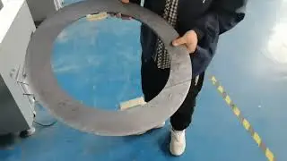 Ultra-precision cutting of silicon rings using diamond wire #diamondwiresaw #silicon #wirecut