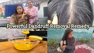 A Calm Haircare Vlog Day 💆&zwj;♀️ | Home Chores + Dandruff Remedy that actually works 