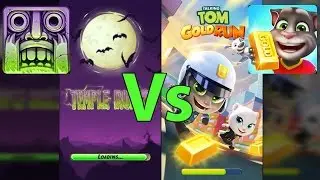 Temple Run 2 Spooky Summit vs Talking Tom Gold Run