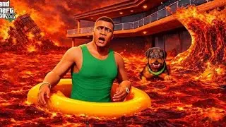 Franklin Survived LAVA Tsunami And Found Lost Shinchan And Pinchan In GTA 5 (GTA 5 Mods) #varl 