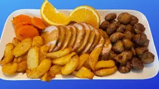 LOMBO DE PORCO COM CASTANHAS ASSADO NO FORNO