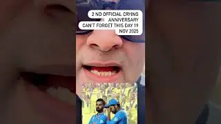 2 ND OFFICIAL CRYING ANNIVERSARY CAN&rsquo;T FORGET THIS DAY 19 NOV 2025 #cricketworldcup2025