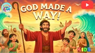 God Made a Way! | Moses and the Red Sea Song| Animated Bible Stories | JoyfulJams-25