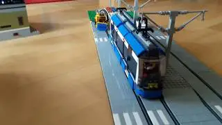 Lego Street with tram tracks and catenary UPDATE | Legoryst
