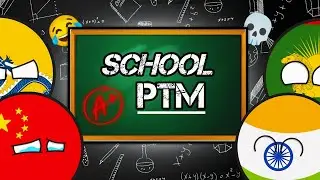 Школа Countryballs, ptm 😂 (Реакция родителей на оценки!) [Часть 1-2]