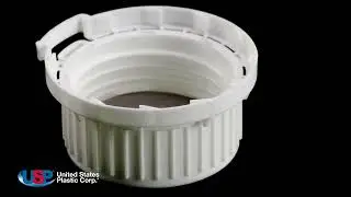 White 45 mm Tamper Evident Cap with Foam/PTFE Liner | U.S. Plastic Corporation&reg;