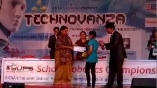 YUPS School Robotics Championship 2013 First Prize Winner Juhi Kapadia