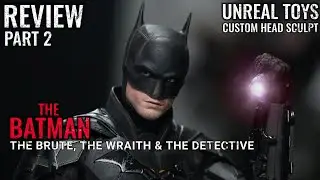 UNREAL TOYS THE BATMAN CUSTOM HEAD SCULPT REVIEW PART 2. HOT TOYS / INART FIGURE UPGRADE