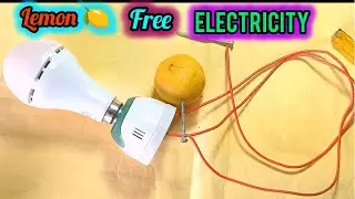 Free Electricity Producing System From lemon 🍋 (Amazing 😍 Science Project) @sciencetechmini