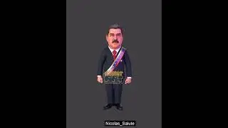 Mr. Nicol&aacute;s Maduro #President of #Venezuela Salute 3d Animation - Pixar Style