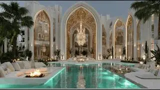 Inside a Heavenly White & Gold Palace | Neoclassical AI Mansion Tour 4K