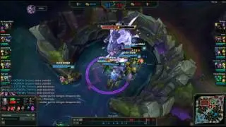 Shaco Baron Steal then R over Wall