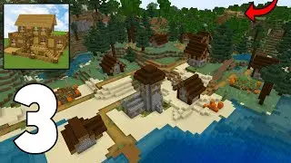 Block Crazy Vip 3D - Survival Gameplay Part 3 (NEW VILLAGE AND A HOUSE!!)