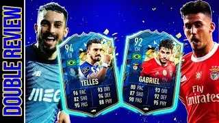 LIGA NOS BEASTS! TOTSSF 93 TELLES + TOTSSF 92 GABRIEL PLAYER REVIEW - FIFA 20 ULTIMATE TEAM