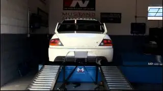 Evo IX with 2.3 stroker, BBK Full dyno run through the gears