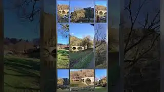 La Semois &agrave; Bouillon au pied du Ch&acirc;teau,  collage photo, BE, dec 2025, by #habarisalam #bouillon