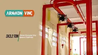 Delivery of 3x3.2 ton curved track monorail crane system