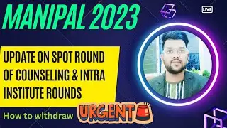 Manipal Counselling 2023 Urgent update ✅ | Spot Counselling schedule | How to participate #manipur